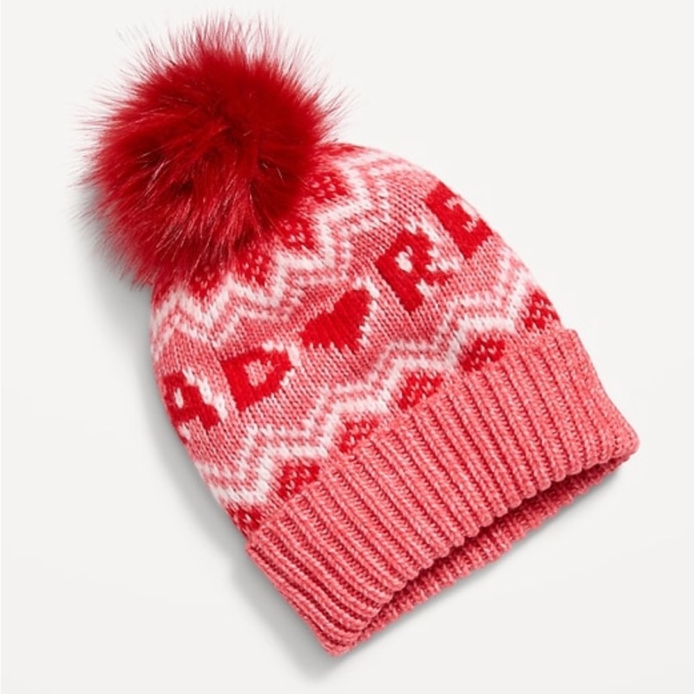 🆕FAIR ISLE POM-POM BEANIE